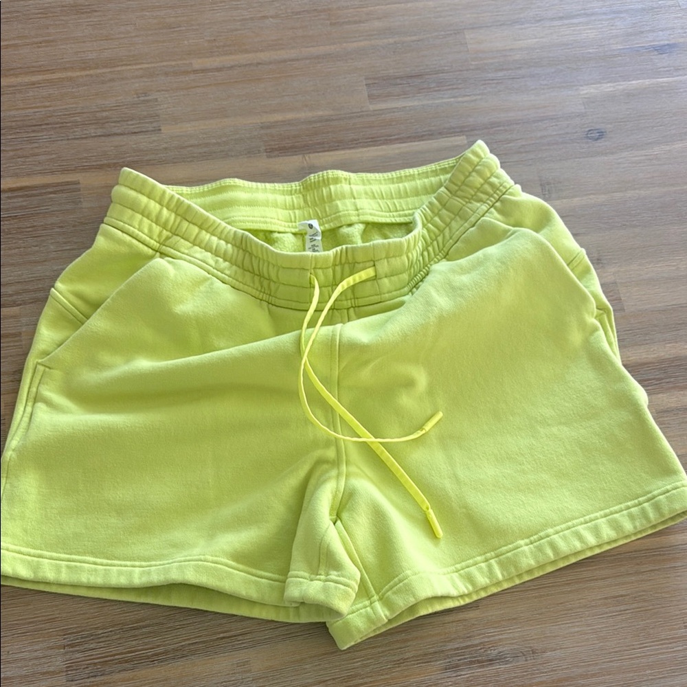 Lululemon Athletica Neon Yellow Athletic Shorts